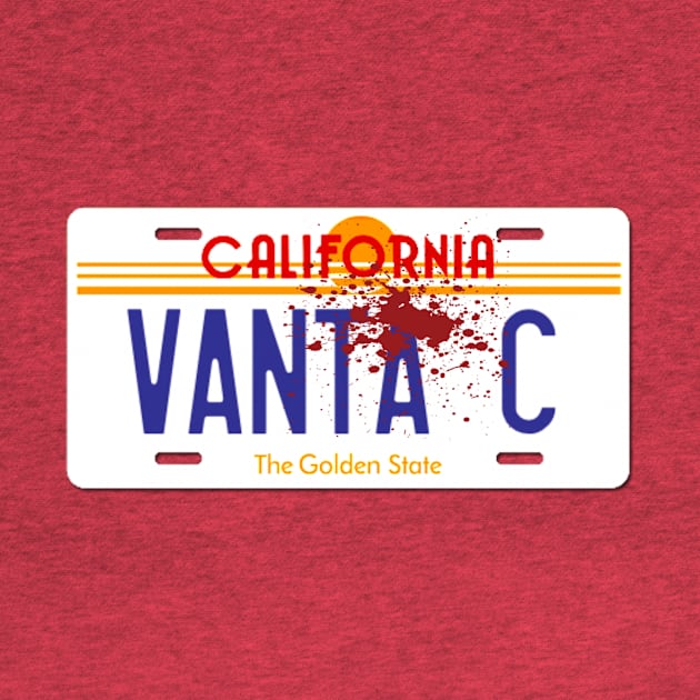 VANTA C AHS1984 license plate by Diversions pop culture designs